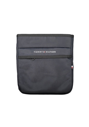 Blue Polyester Men Shoulder Bag