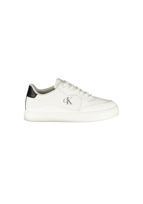 White Polyester Men Sneaker - EU40/US7