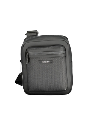 Black Polyester Men Shoulder Bag