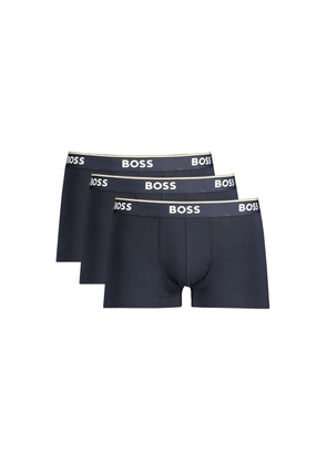 Blue Cotton Men Boxer Underwear - S