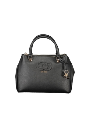 Black Polyethylene Women Handbag