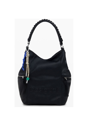Black Polyethylene Women Backpack