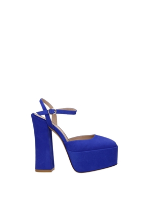 Blue Leather Sandal - EU37/US7