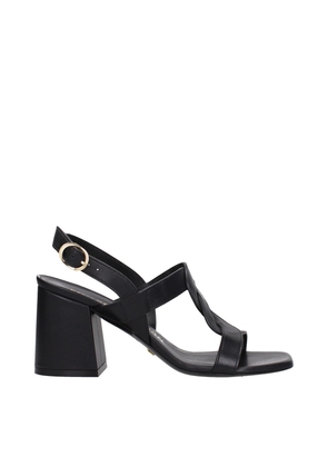 Black Leather Sandal - EU38/US8