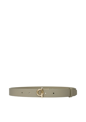 Burberry Beige Leather Regular Belt - S