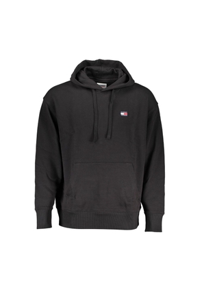 Sleek Cotton Hooded Sweatshirt with Logo - S