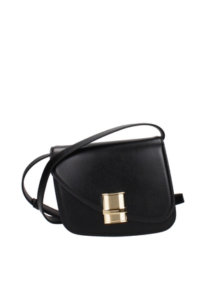 Salvatore Ferragamo Black Leather Crossbody Bag