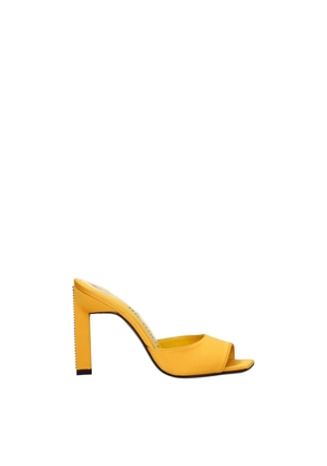 Orange Satin Sandal - EU36/US6