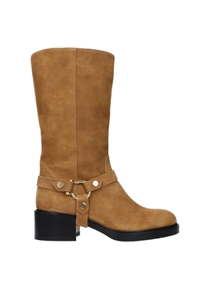 Chloé Brown Leather Ankle Boots - EU36.5/US6.5