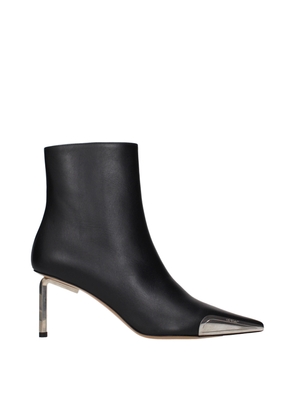 Off-White Black Leather Ankle Boots - EU36/US6