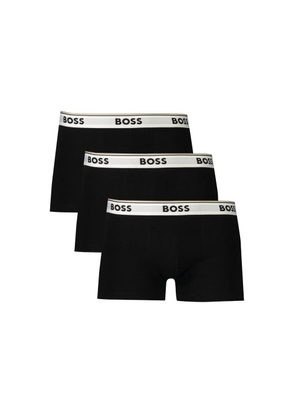 Black Cotton Men Boxer Short - S