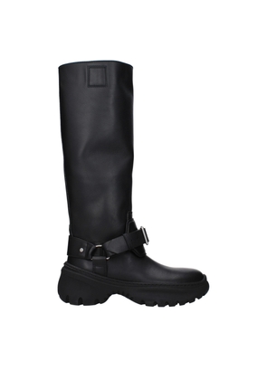 Black Leather Boot - EU36/US6
