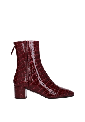 Red Leather Ankle - EU36/US6