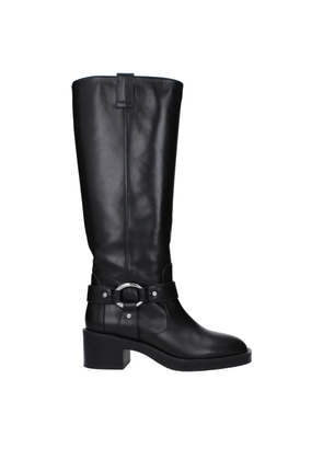 Black Leather Boot - EU36.5/US6.5