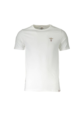 Aeronautica Militare White Cotton T-Shirt - M
