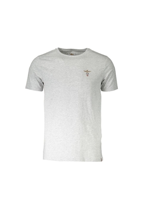 Aeronautica Militare Gray Cotton T-Shirt - M