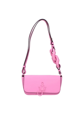 Pink Leather Shoulder Bag