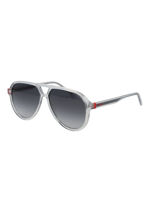 Hugo Boss Gray Stainless Steel Sunglasses