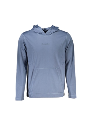 Elegant Blue Hooded Sweatshirt - Men's Sports Chic - XXL