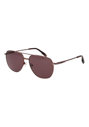 Hackett Brown Metal Sunglasses