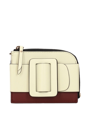 Beige Leather Cardholders