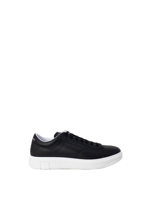 Armani Exchange Black Leather Sneaker - EU40.5/US7.5