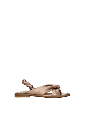 Gold Leather Sandal - EU36.5/US6.5