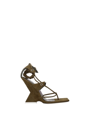 Green Leather Flip-Flop Sandal - EU36/US6