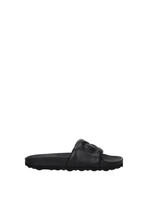 Black Leather Slipper - EU39/US6