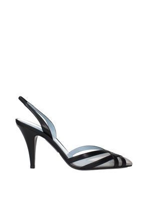 Valentino Garavani Black Leather High Heel Pumps - EU36/US6