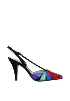 Valentino Garavani Black Leather High Heel Pumps - EU36/US6