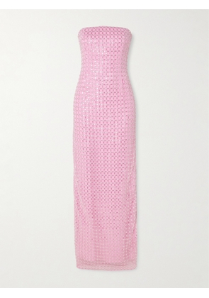 SIMKHAI - Reign Strapless Embellished Tulle Gown - Pink - US0,US2,US4,US6,US8,US10