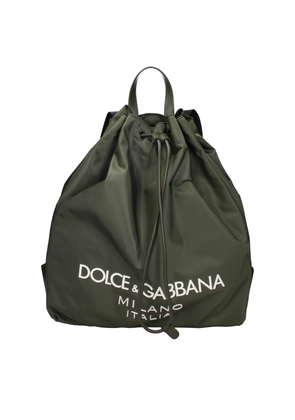 Dolce & Gabbana Green Nylon Backpacks