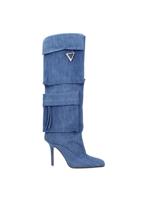 The Attico Light Blue Fabric Boots - EU36/US6