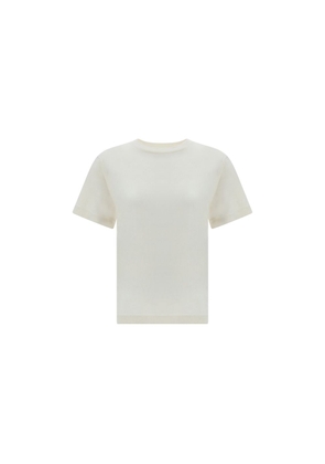 Extreme Cashmere White Cotton Top - One Size