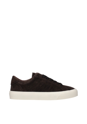 Moncler Brown Leather Low Top Sneakers - EU40/US7