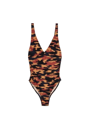 Dries Van Noten Multicolor Polyester One-Piece Swimsuit - L
