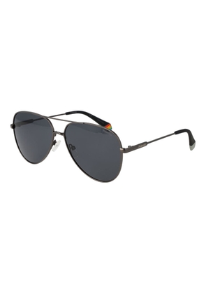 Polaroid Gray Metal Sunglasses