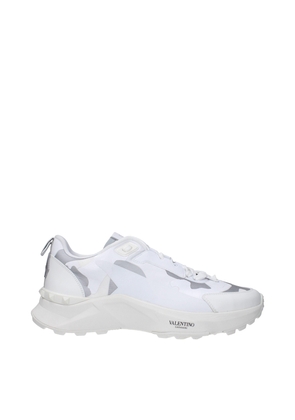 Valentino Garavani White Fabric Athletic Sneakers - EU44/US11