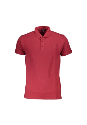 Cavalli Class Red Cotton Polo Shirt - XXL