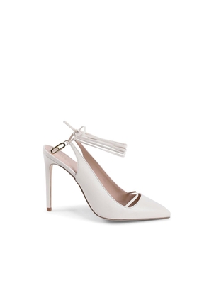 Dee Ocleppo White Leather Pumps - EU38/US8