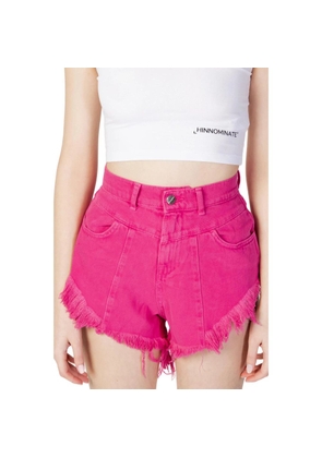 Hinnominate Fuchsia Cotton Short And Mini Shorts - M