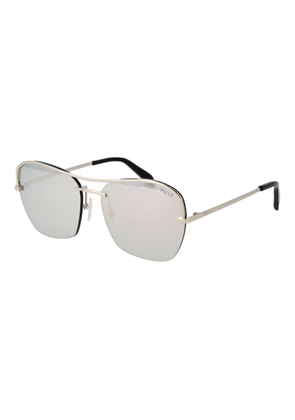 Emilio Pucci Silver Metal Sunglasses