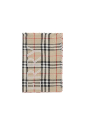 Burberry Beige Wool Scarf