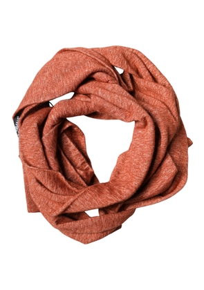 Dolce & Gabbana Orange Silk Cashmere Neck Wrap Shawl Scarf