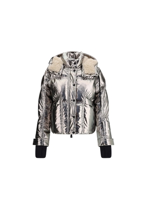 Moncler Grenoble Silver Polyester Shell Jacket - 2