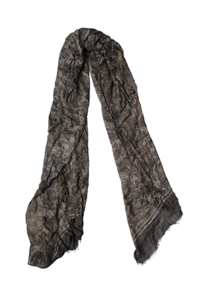 Dolce & Gabbana Brown Camouflage Modal Men Shawl Scarf
