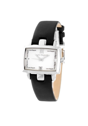 Laura Biagiotti Black Leather Dress Watch