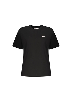 Fila Black Cotton Women's T-Shirt - XS