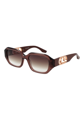 Trussardi Brown Acetate Sunglasses